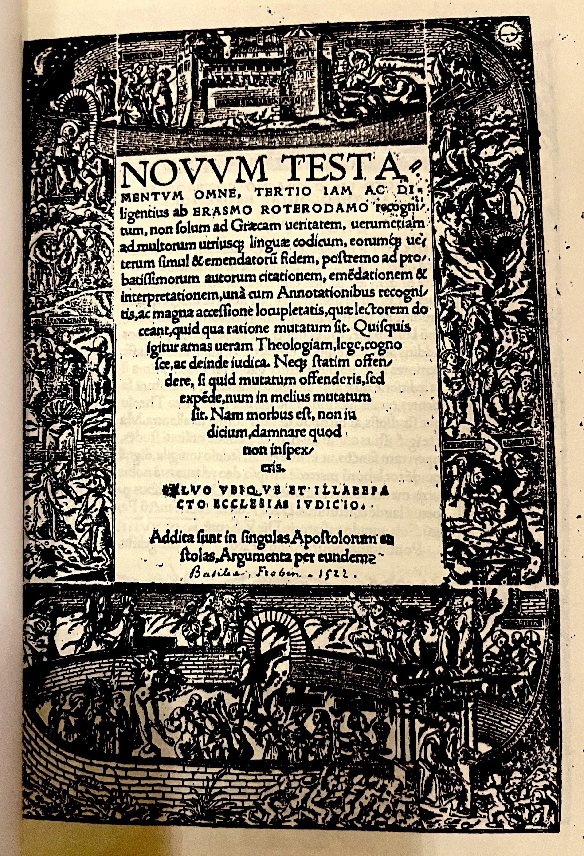 1522 Erasmus Greek Latin New Testament Bible Facsimile (TYNDALE'S SOURCE) - Image 5