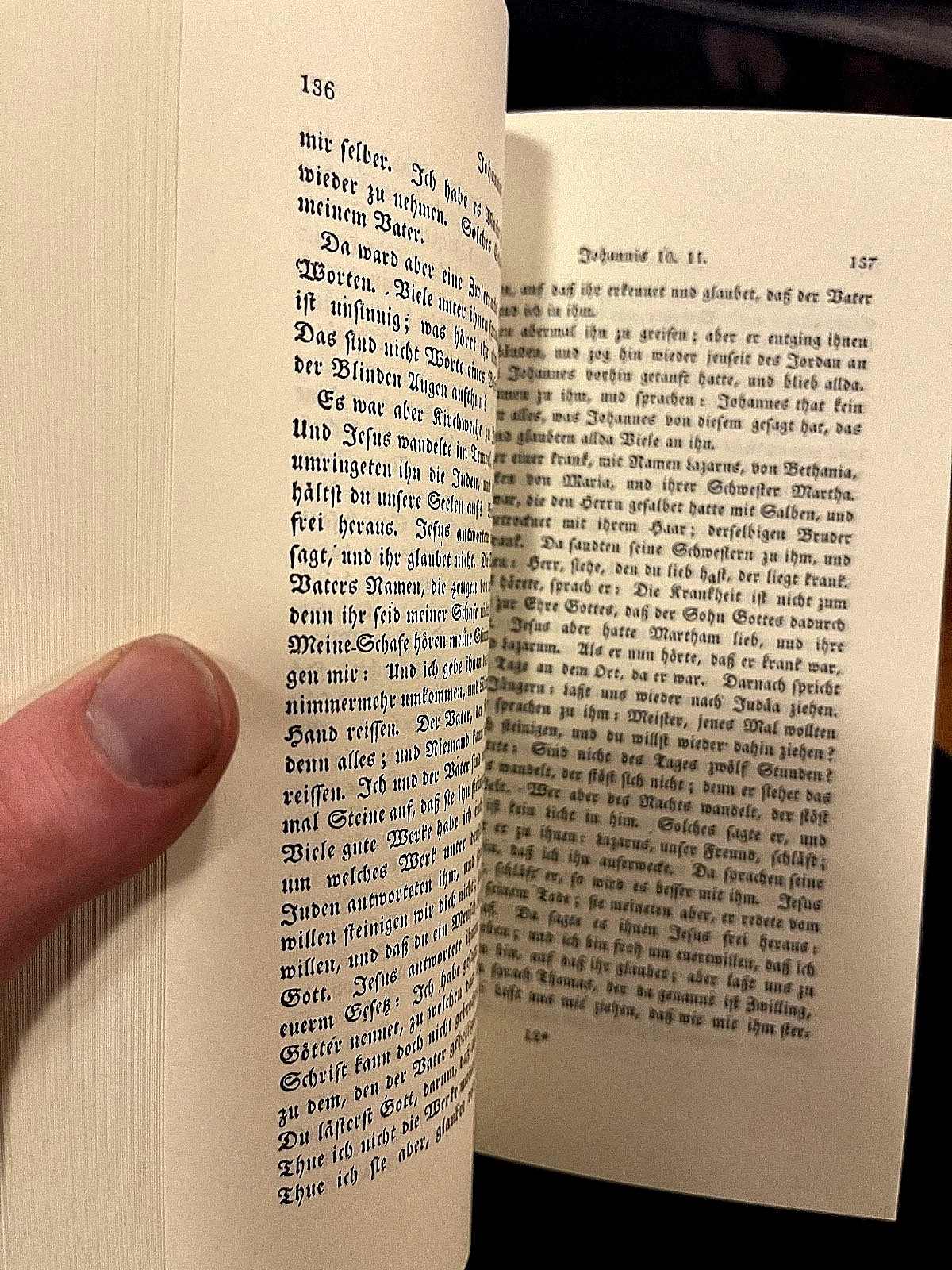 Luther's German Gospel of John (Interlinear English ) 1835 Cambridge - Image 2