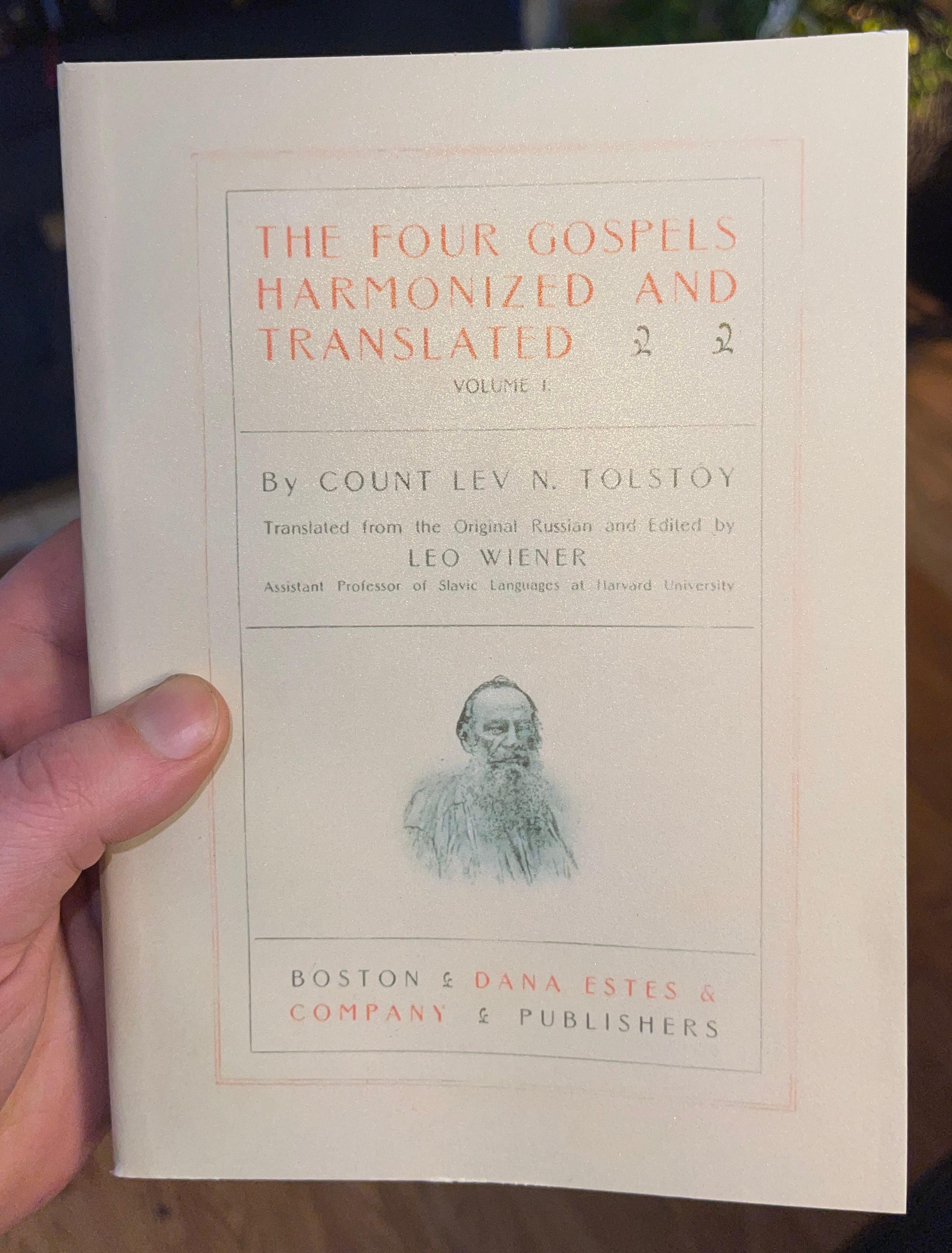 Leo Tolstoy's Translation of the Gospels from the Greek, 1904 (2 Volume Set, 900 Pages) - Image 31