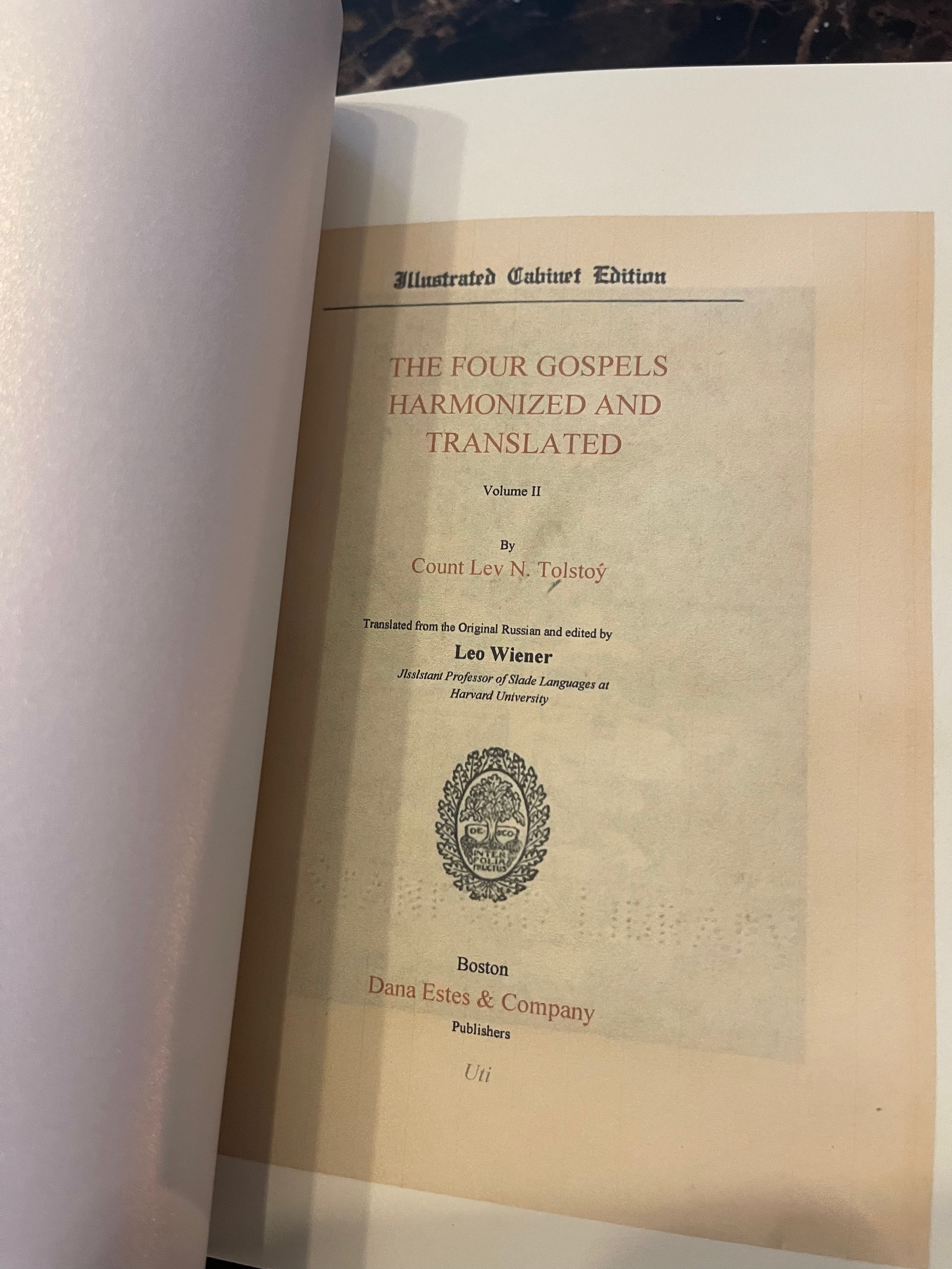 Leo Tolstoy's Translation of the Gospels from the Greek, 1904 (2 Volume Set, 900 Pages) - Image 39