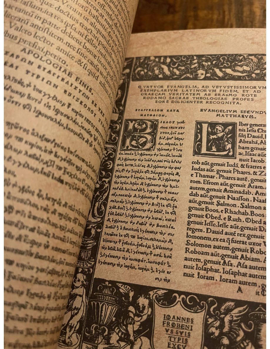 1516 Erasmus Greek Latin New Testament DELUXE Facsimile - Image 12