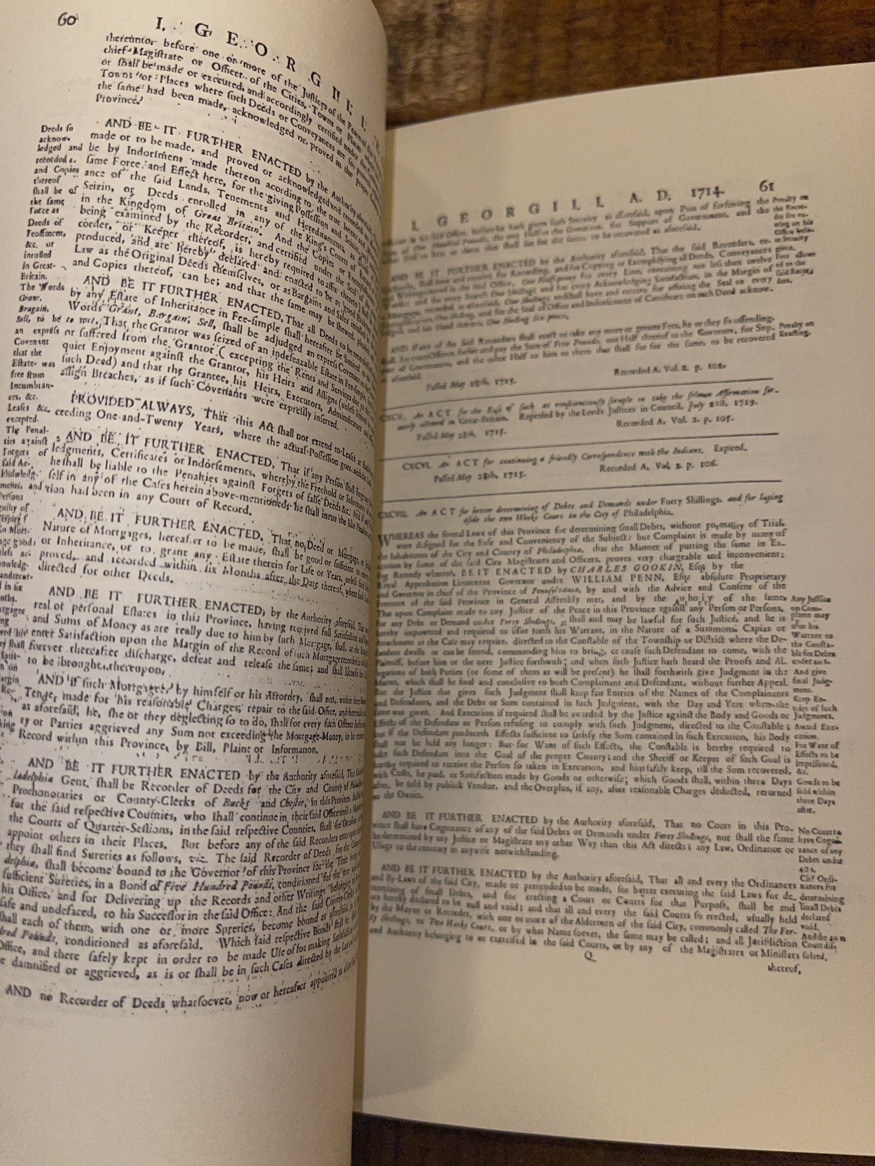 PA Congress & Charters Records 1682-1759 (Facsimile) Proof of White Slavery - Image 9