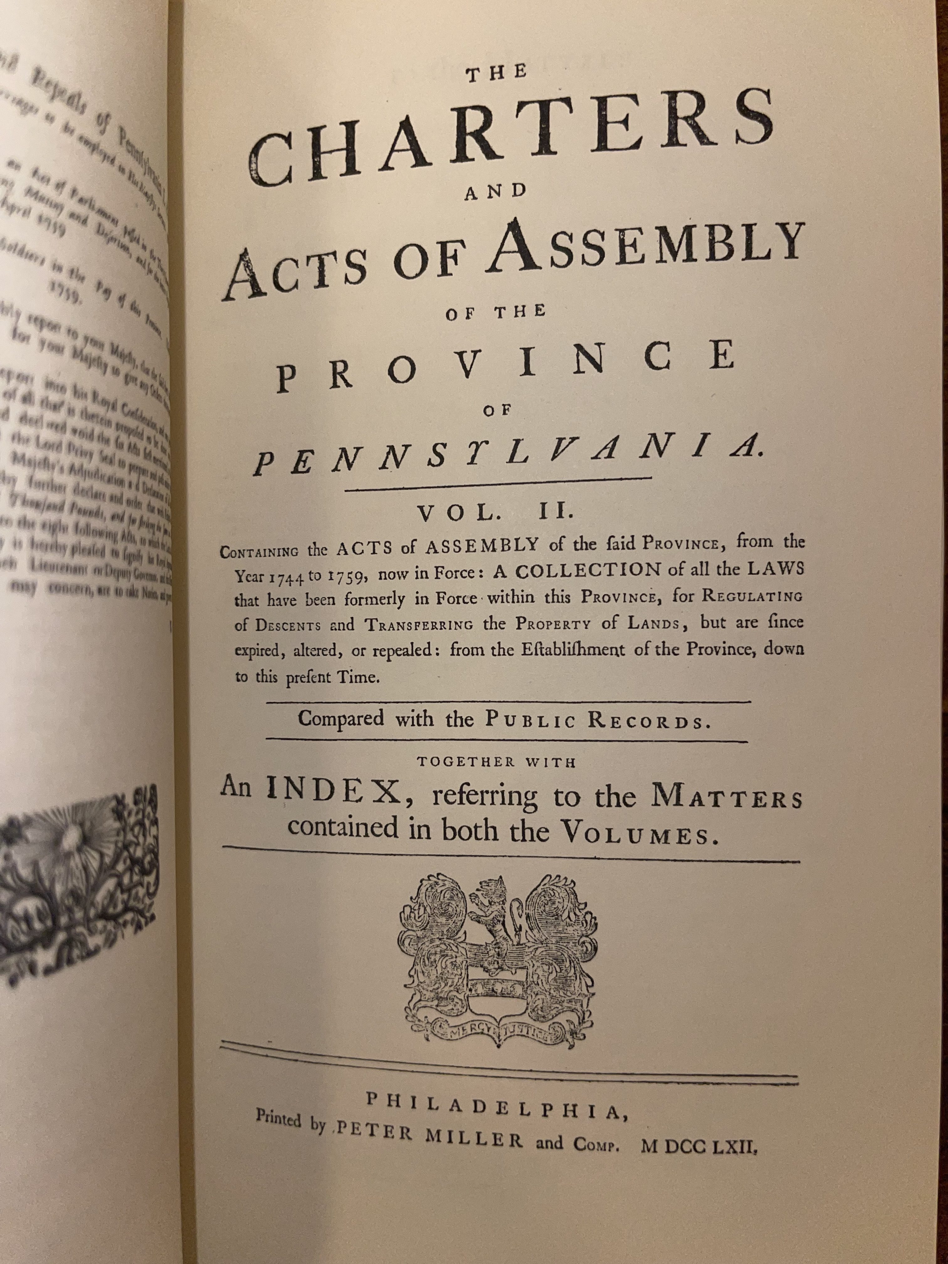 PA Congress & Charters Records 1682-1759 (Facsimile) Proof of White Slavery - Image 5