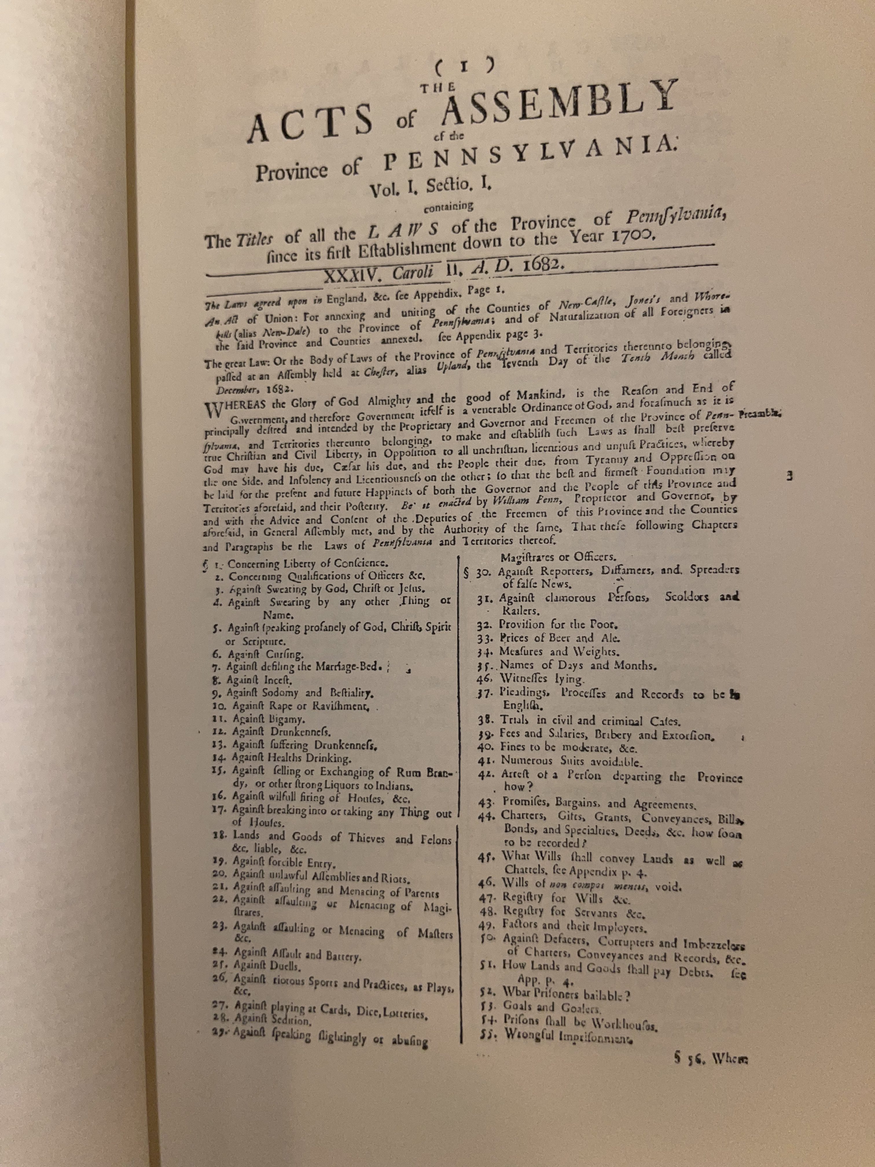 PA Congress & Charters Records 1682-1759 (Facsimile) Proof of White Slavery - Image 17