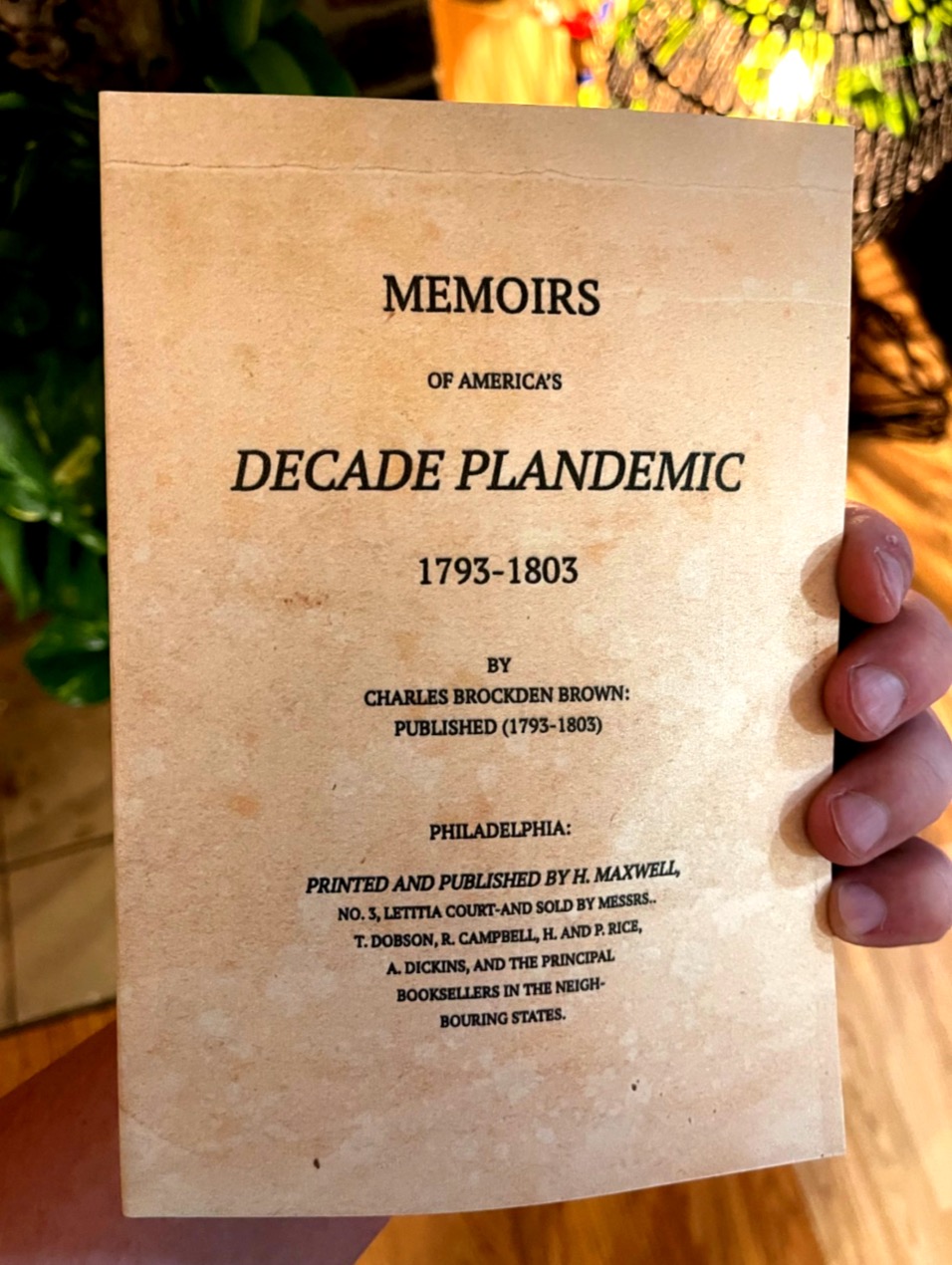 America's Decade Plandemic (1793-1803) by Charles Brockden Brown (Facsimile) - Image 2