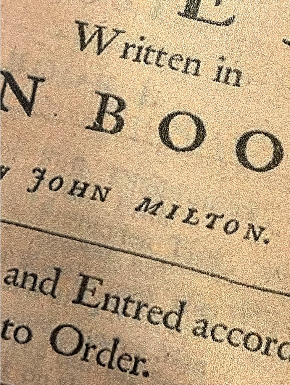Paradise Lost (1667 1st edition facsimile) A Poem written in 10 books by John Milton - Image 5