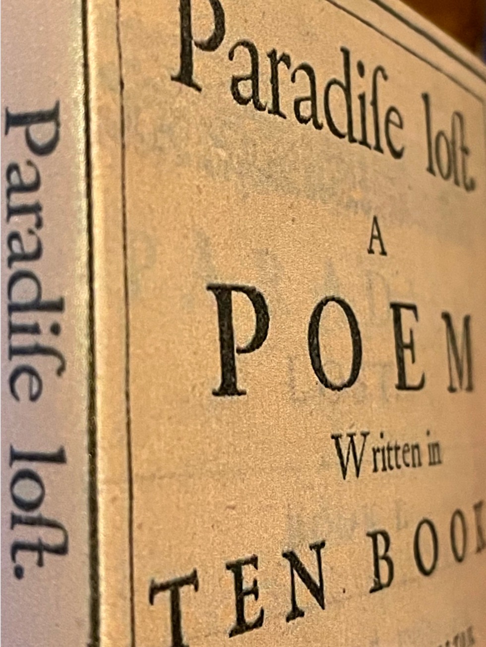 Paradise Lost (1667 1st edition facsimile) A Poem written in 10 books by John Milton - Image 8