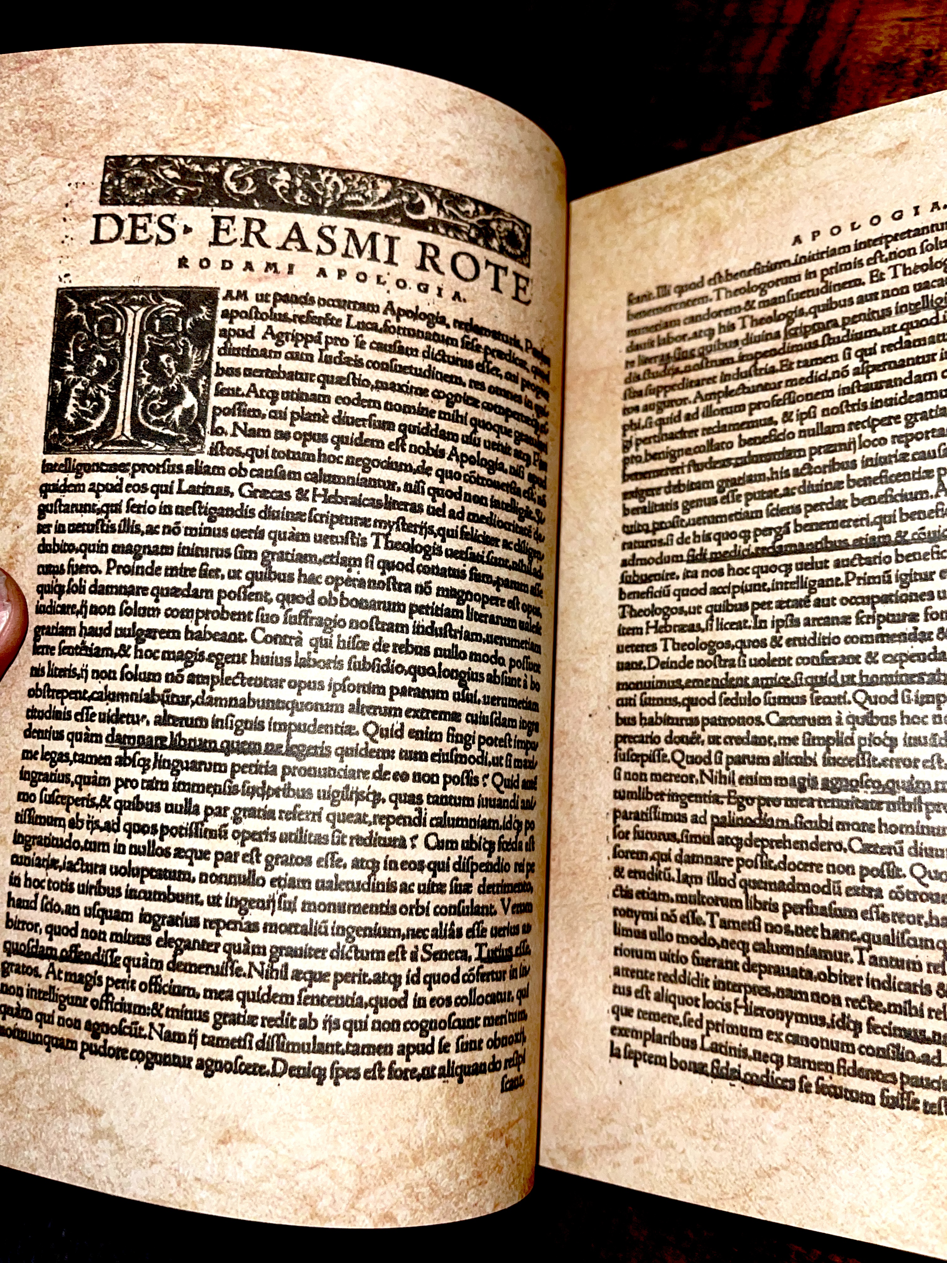 1527 Erasmus New Testament (THREE PARALLEL ROWS W/ VULGATE ED) RARE Greek Latin DELUXE - Image 9