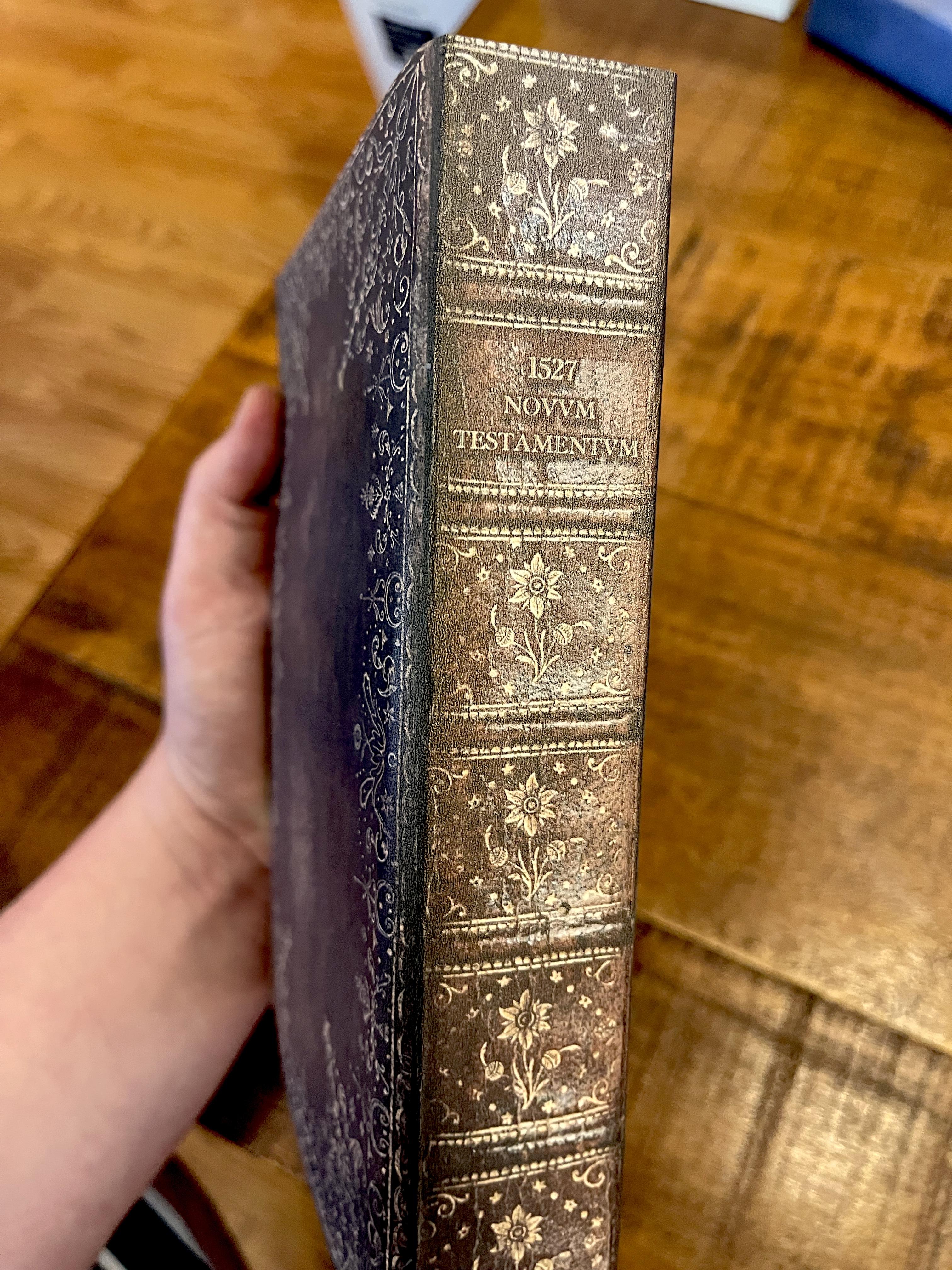 1527 Erasmus New Testament (THREE PARALLEL ROWS W/ VULGATE ED) RARE Greek Latin DELUXE - Image 15