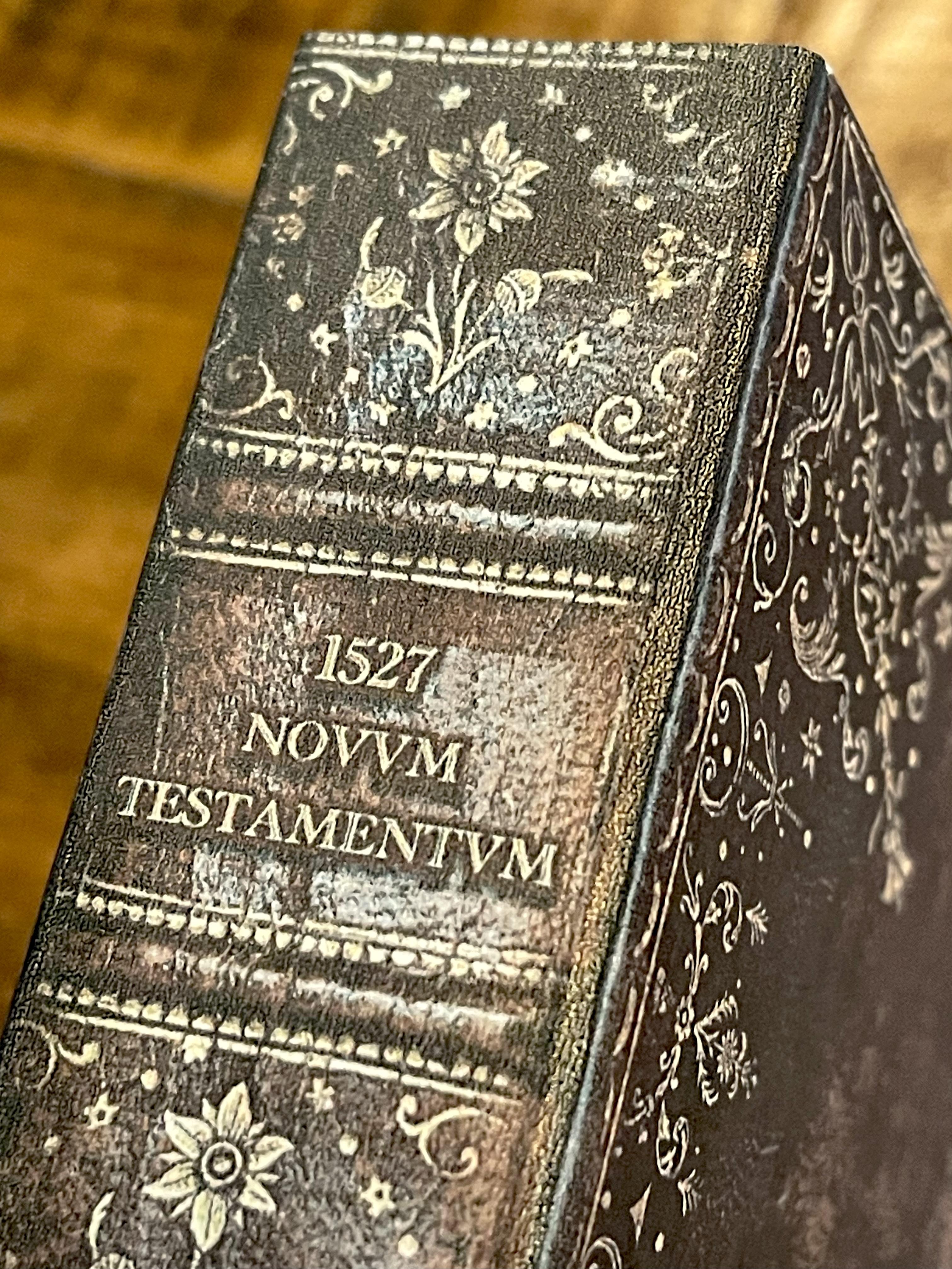 1527 Erasmus New Testament (THREE PARALLEL ROWS W/ VULGATE ED) RARE Greek Latin DELUXE - Image 2