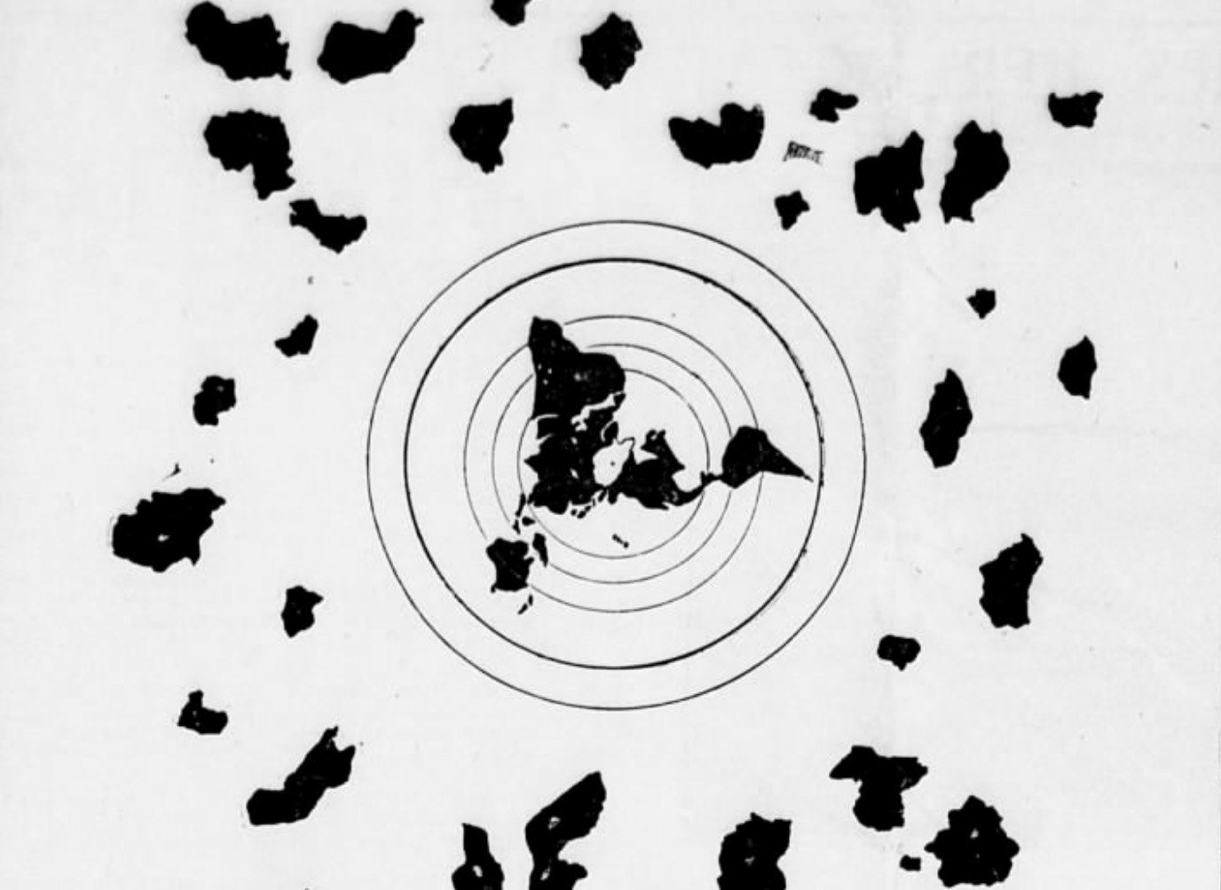 LAND BEYOND ANTARCTICA (Ancient Japanese Map Published in 1907)